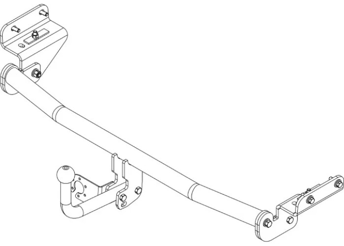 Фаркоп AvtoS для Hyundai Solaris I седан, хетчбек 2011-2017. Артикул HY 32