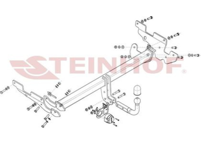 Фаркоп Steinhof для Mazda CX-5 II 2017-2023. Артикул M-056