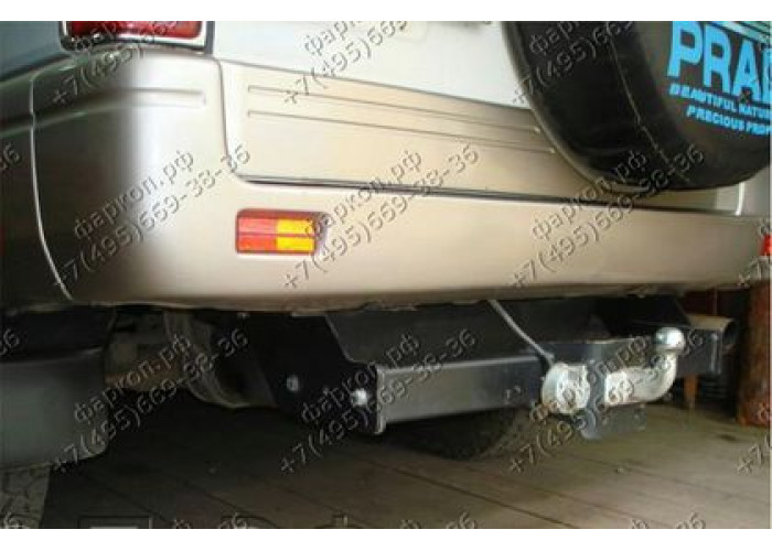 Фаркоп Imiola для Toyota Land Сruiser Prado 90 1996-2002. Фланцевое крепление. Артикул T.016