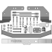 Фаркоп Мотодор для Toyota Land Cruiser 200 2007-2021 с нержавеющей накладкой. Артикул 92517-FEN