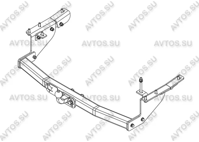 Фаркоп AvtoS для Nissan Patrol Y62 2010-2023. Артикул NS 31