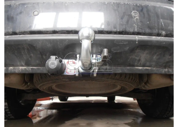 Фаркоп Galia оцинкованный для Hyundai Santa Fe II 2006-2012. Быстросъемный крюк. Артикул H069C
