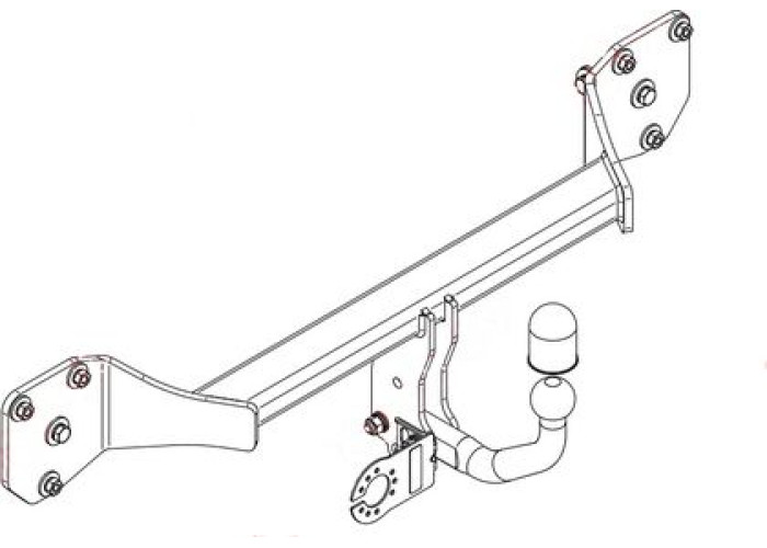 Фаркоп Steinhof для Mercedes-Benz CLA-Класс II C118, X118 2019-2023 (вкл. с AMG-пакетом). Артикул M-168