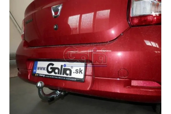 Фаркоп Galia оцинкованный для Renault Logan II седан 2014-2023. Быстросъемный крюк. Артикул D043C