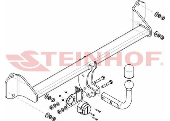 Фаркоп Steinhof для BMW X1 F48 2015-2023. Артикул B-080