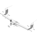 Фаркоп Мотодор оцинкованный (с хромированным шаром) для Honda Stepwgn V 2015-2023. Артикул 90806-E