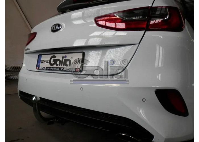 Фаркоп Galia оцинкованный для Kia Ceed III хэтчбек 5 дв. (только бензин) 2018-2023. Быстросъемный крюк. Артикул K044C
