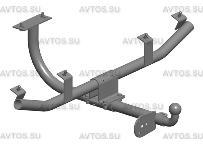 Фаркоп AvtoS (разборный) для ВАЗ 2123 Нива 2002-2023. Артикул VAZ-23