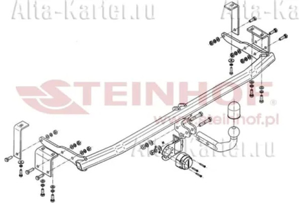 Фаркоп Steinhof для Mercedes-Benz Citan W415 2013-2023. Артикул M-103