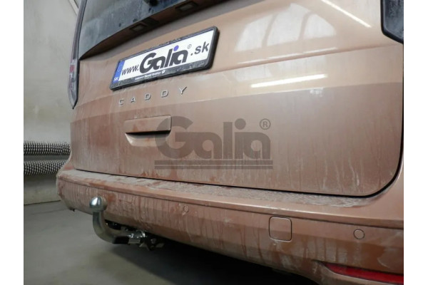 Фаркоп Galia оцинкованный для Volkswagen Caddy V 2020-2023. Быстросъемный крюк. Артикул V090C