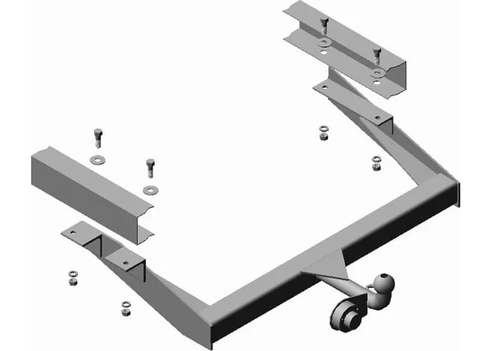 Фаркоп Трейлер для ГАЗ Газель 3302, 33022V. Артикул 2705.02