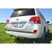 Фаркоп Лидер-Плюс для Toyota Land Cruiser 200 2007-2021 (с накладкой из нерж. стали). Фланцевое крепление. Артикул T110-F(N)