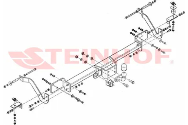 Фаркоп Steinhof для Citroen Jumper II шасси, в т.ч. L4/XL 2006-2023. Артикул F-066